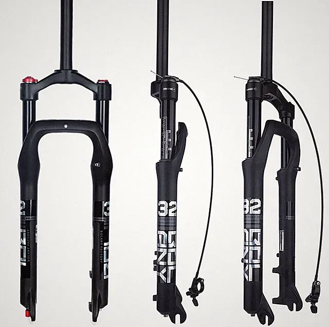 Snow Beach Bike Front Forks Bicycle Shock Air Fork for Fat Tire Remote Manual