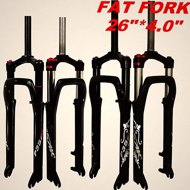 Snow MTB 26inch Bike Fork Fat Bicycle Fork Air Gas Locking Forks 4.0"Tire 135mm