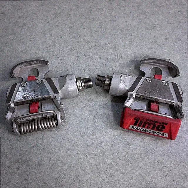 Time Titan Magnesium Road Bike Clipless Pedals Vintage Made In France Titianium