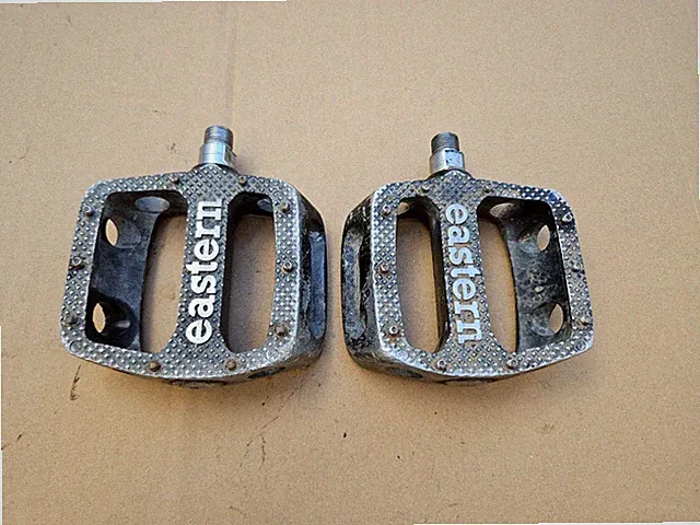 Vintage 2002 Eastern Magnesium Platform Pedals Mountain Bike BMX 9/16" Black