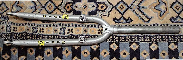 Vintage Redline Cyclocross Aluminum Fork 700c 1” Threadless 9.5" - Canti/V-Brake