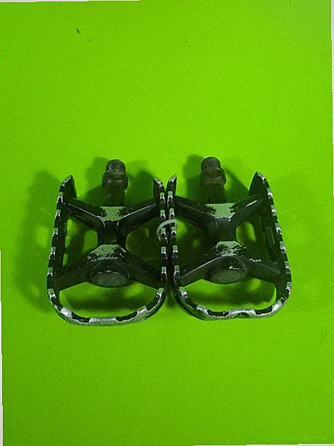 Vintage Suntour XCE 4050 Flat Pedals Black Bikepacking MTB XC Road Tour 9/16