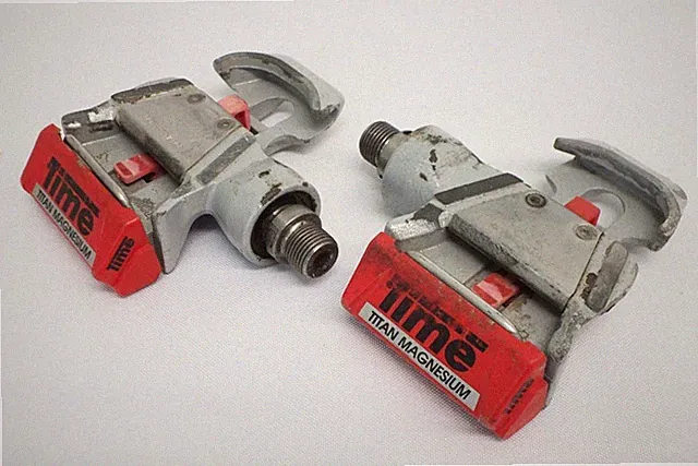 Vtg Time Titan Magnesium Road Pedals Clipless No Cleats 9/16 Road Bike France